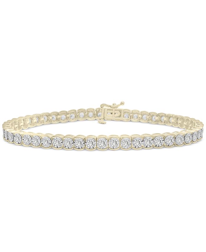 Macy's Diamond Tennis Bracelet (2 ct. t.w.) in 10k Gold, Created for Macy's Macy's