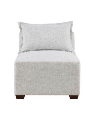 30" Molly Wide Fabric Modular Armless Chair