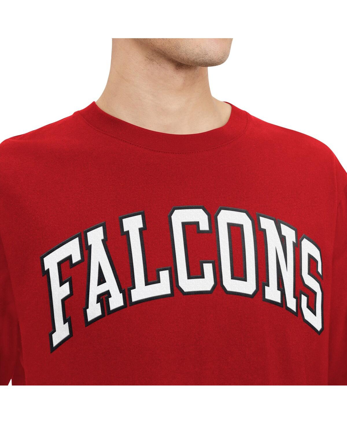 Shop Tommy Hilfiger Men's  Red, Black Atlanta Falcons Nolan Long Sleeve T-shirt In Red,black