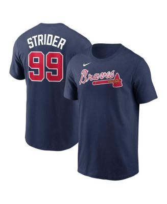 Nike Men's Spencer Strider Navy Atlanta Braves Player Name and Number T ...