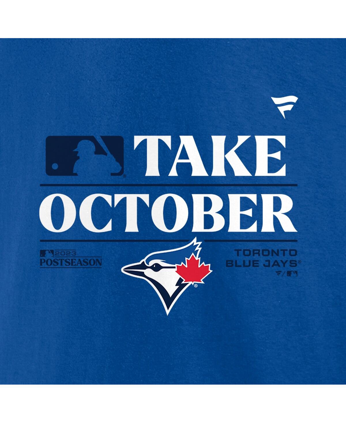 Fanatics Men's  Royal Toronto Blue Jays 2023 Postseason Locker Room T-shirt In Royal