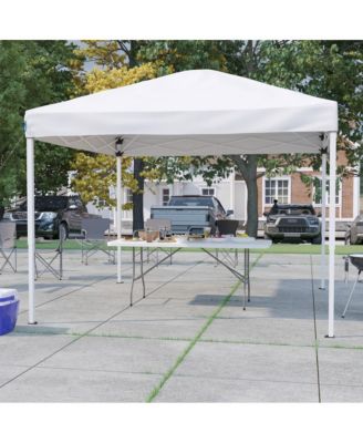 Outdoor Event/Tailgate Tent Set With Pop Up Event Canopy And Carry Bag And Bi-Fold Table With Carrying Handle