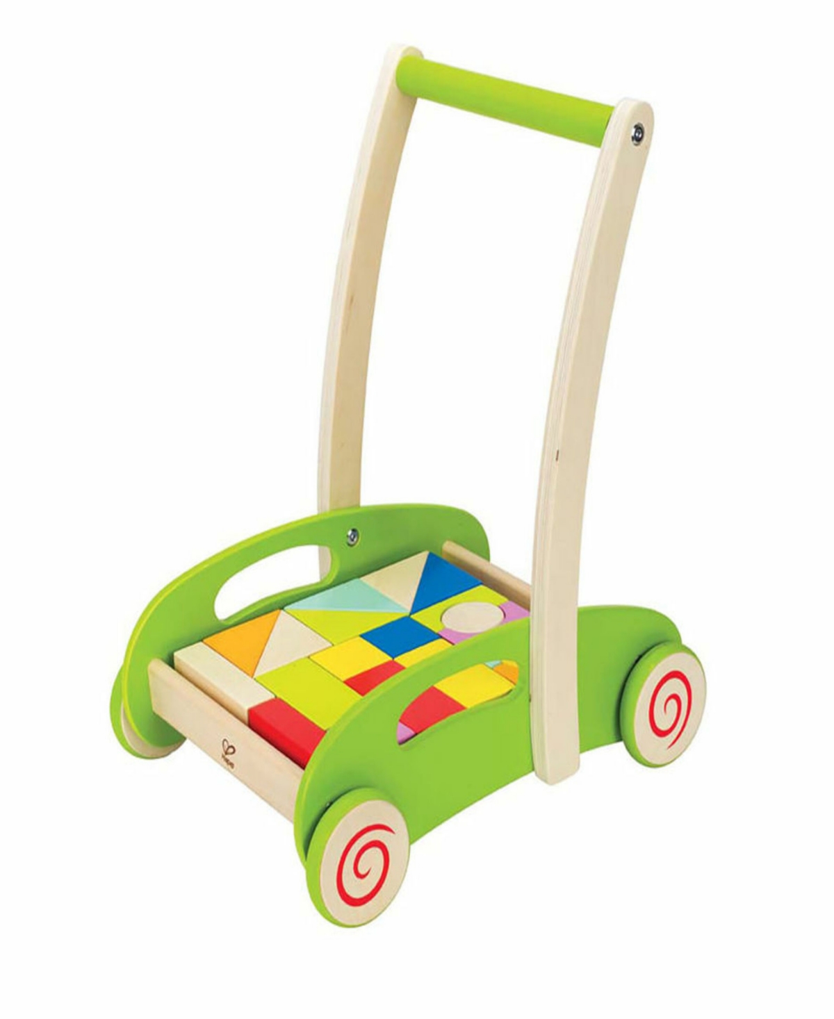 Hape Block Greed Roll Cart Toddler Toy In Multi