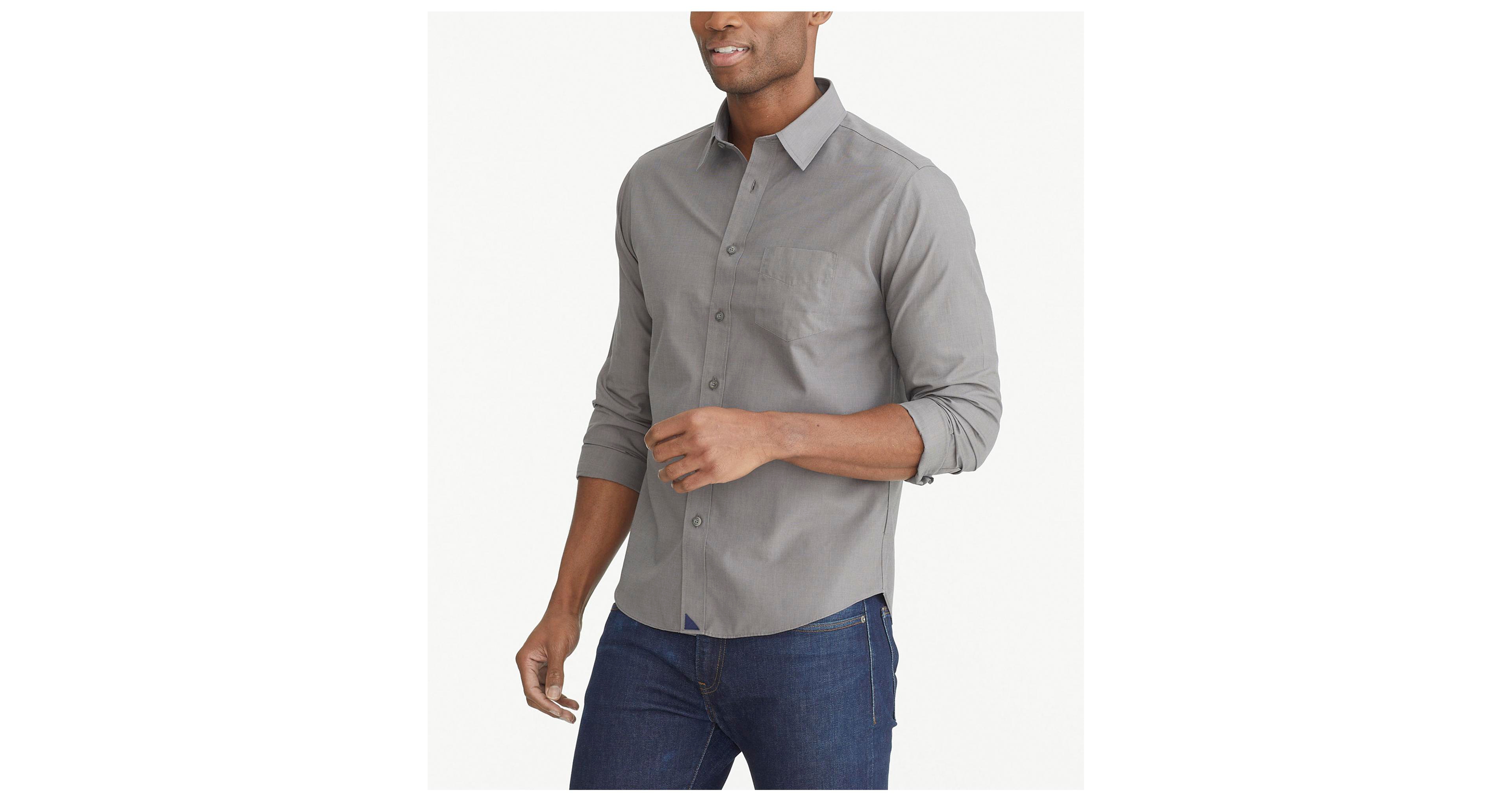 UNTUCKit Men's Regular Fit Wrinkle-Free Sangiovese Button Up Shirt