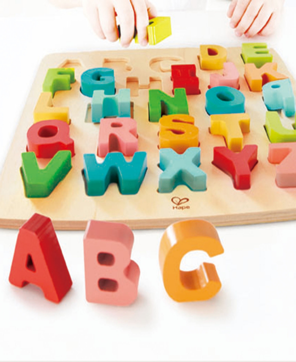 Hape Alphabet Blocks Learning Puzzle, 27 Pieces In Multi