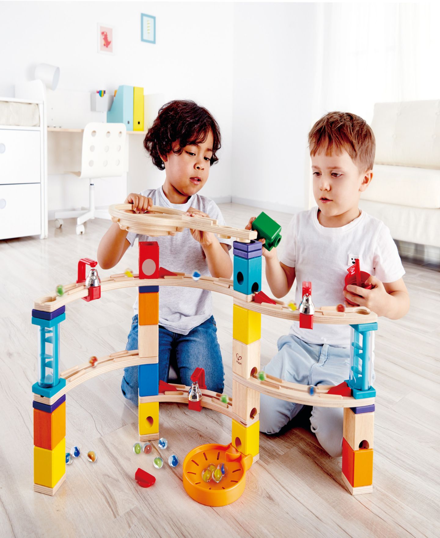 Детский конструктор Hape Castle Escape Quadrilla Marble Run Construction — фото 3