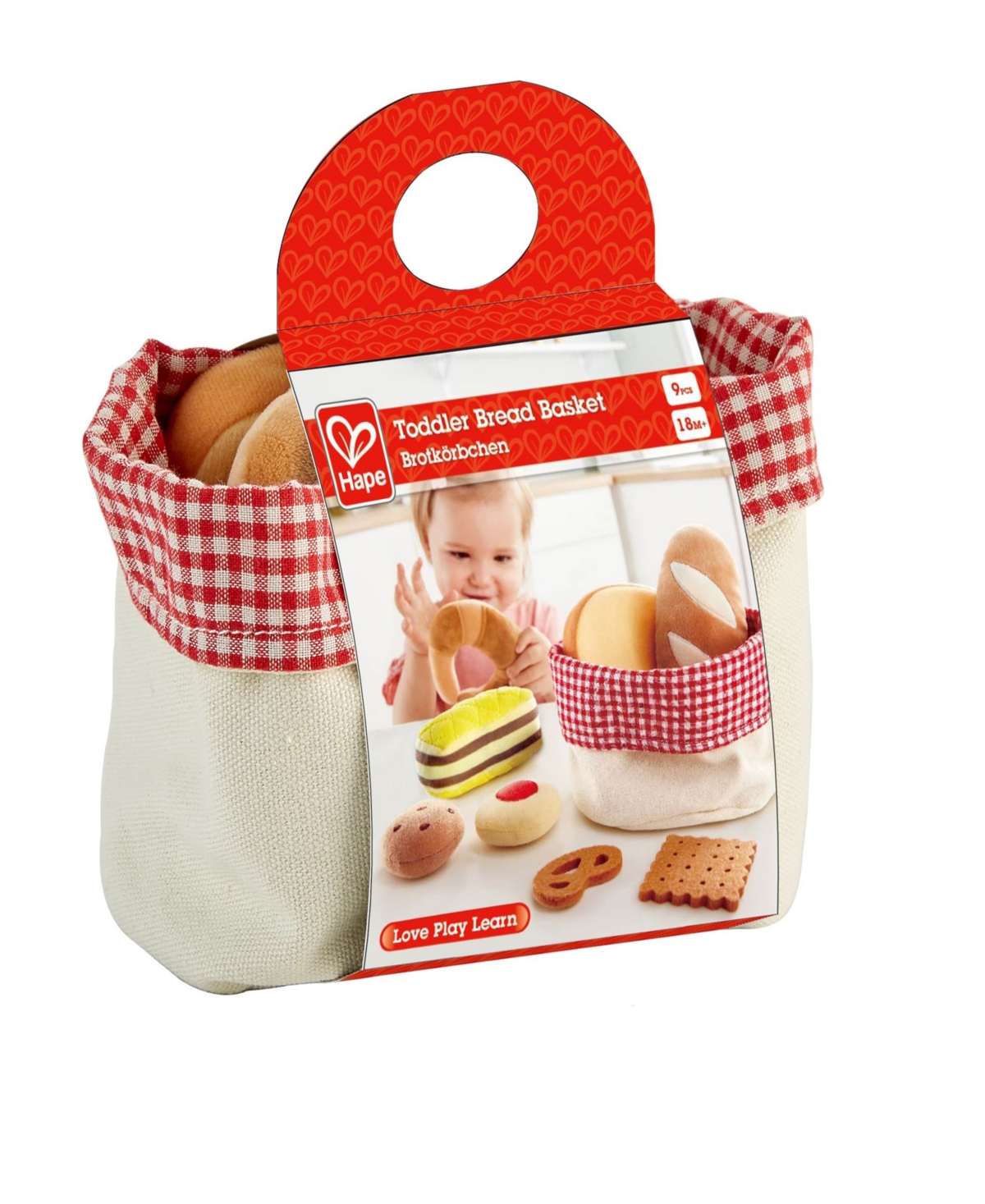 Hape Toddler Bread Basket Kitchen Food Playset In Multi