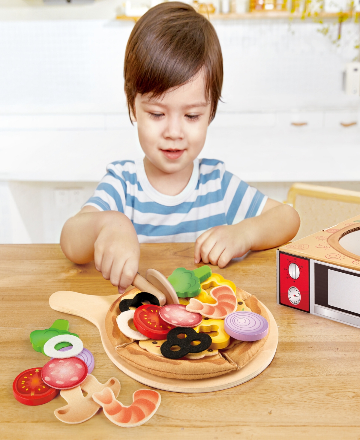 Shop Hape Kitchen Perfect Pizza Food Playset In Multi