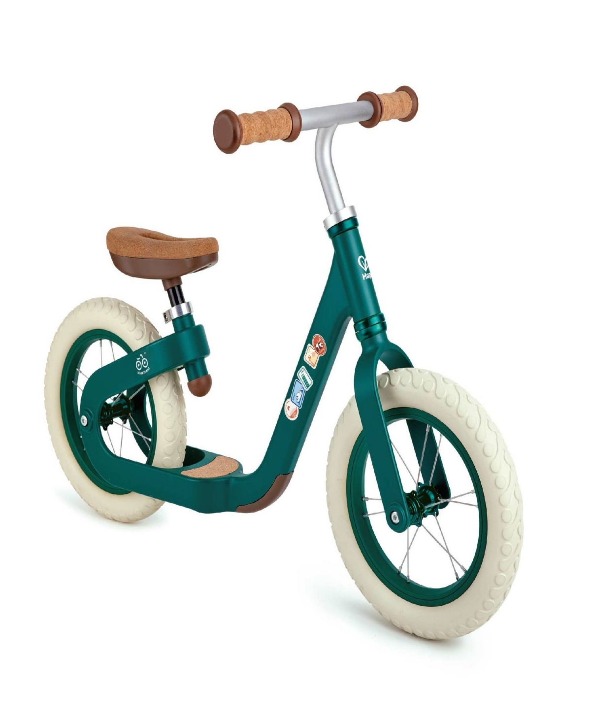 Hape Get Up Go- Green Learn To Ride Balance Bike In Multi