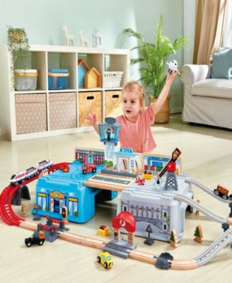 Super Cityscape Transport Bucket Train Set - 80 PCS