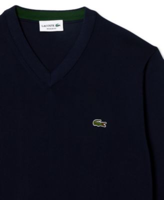 Men's Regular-Fit Solid V-Neck Sweater