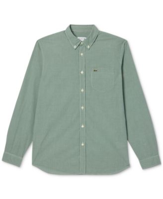 Men's Regular-Fit Gingham Check Button-Down Shirt 