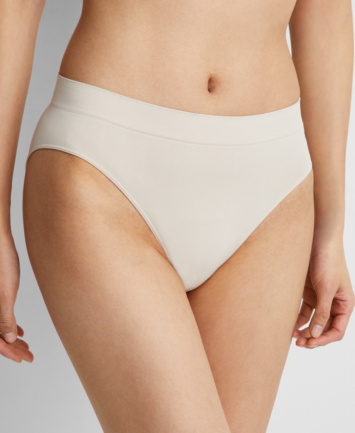State Of Day Women's Seamless High-cut Underwear, Created For Macy's In Cashmere Cream