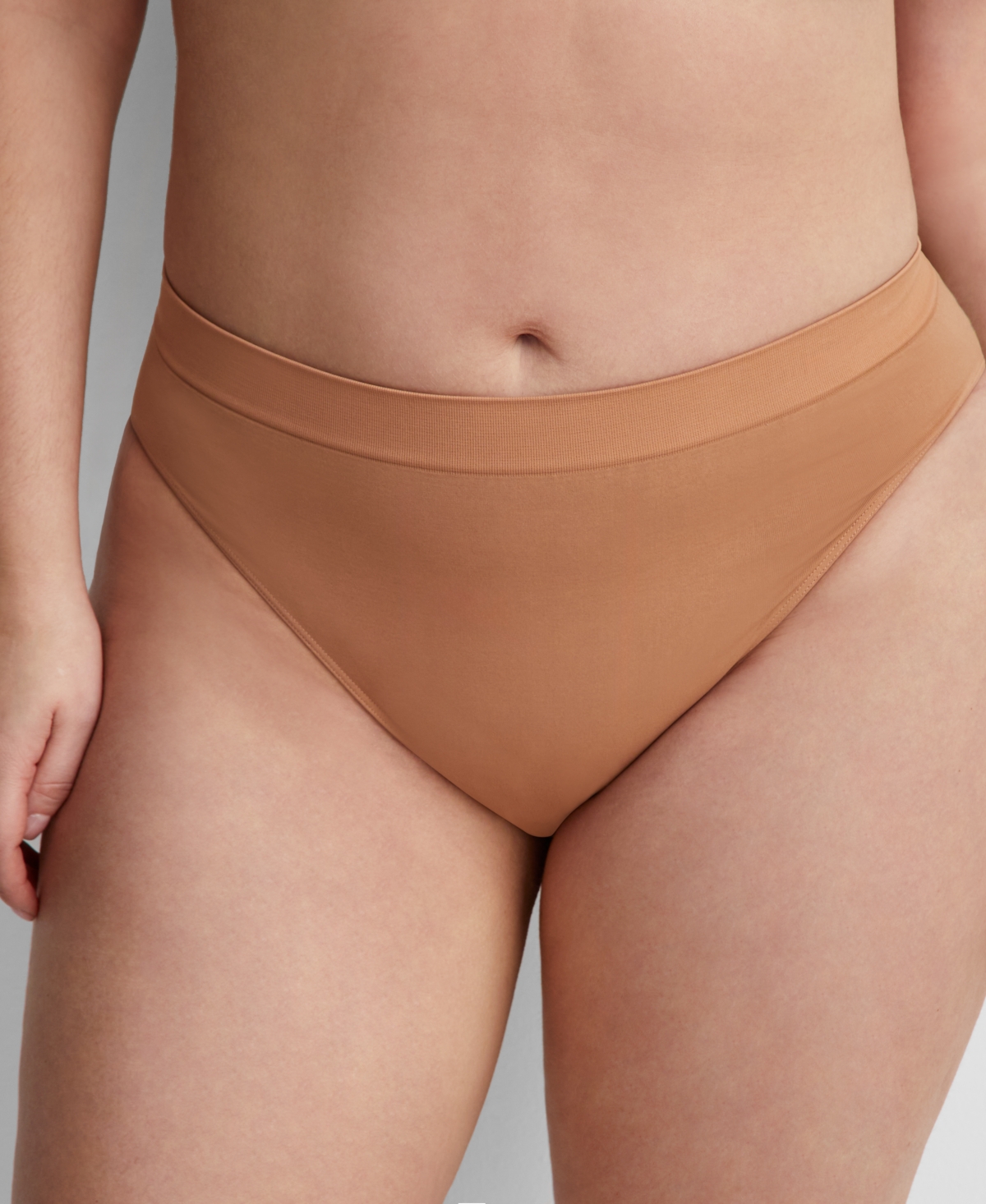State Of Day Women's Seamless High-cut Underwear, Created For Macy's In Tawny Brown