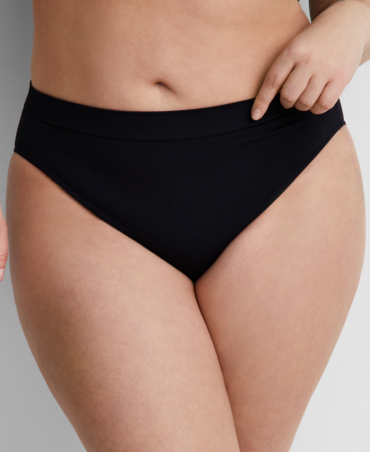 State Of Day Women's Seamless High-cut Underwear, Created For Macy's In Deep Black