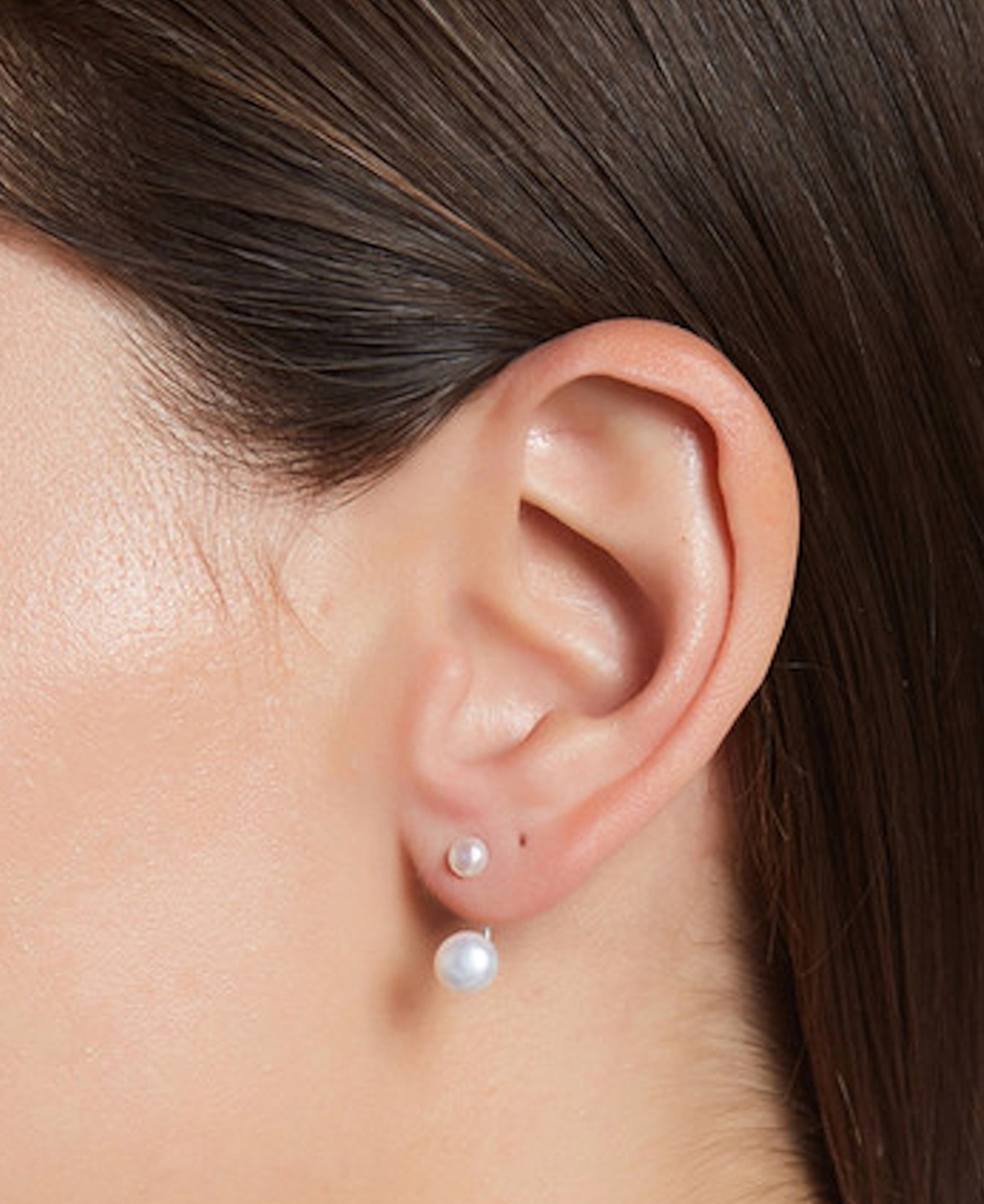 Shop Adornia Silver-tone Freshwater Pearl (4-6mm) Jacket Earrings