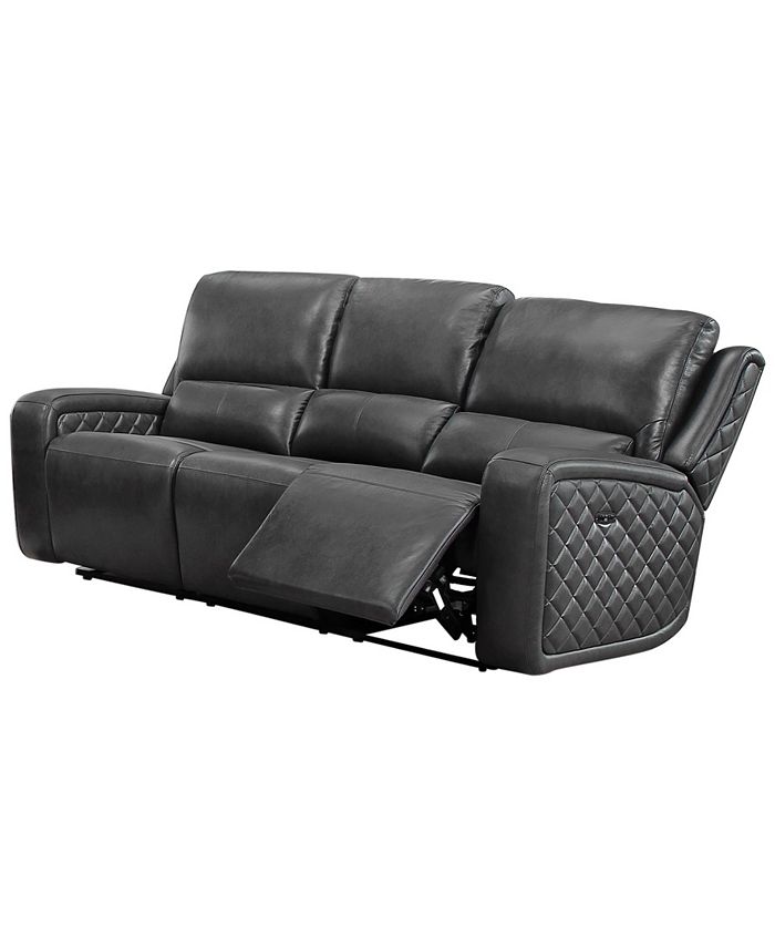 Abbyson Living Raymond 86" Leather Power Reclining Sofa Macy's