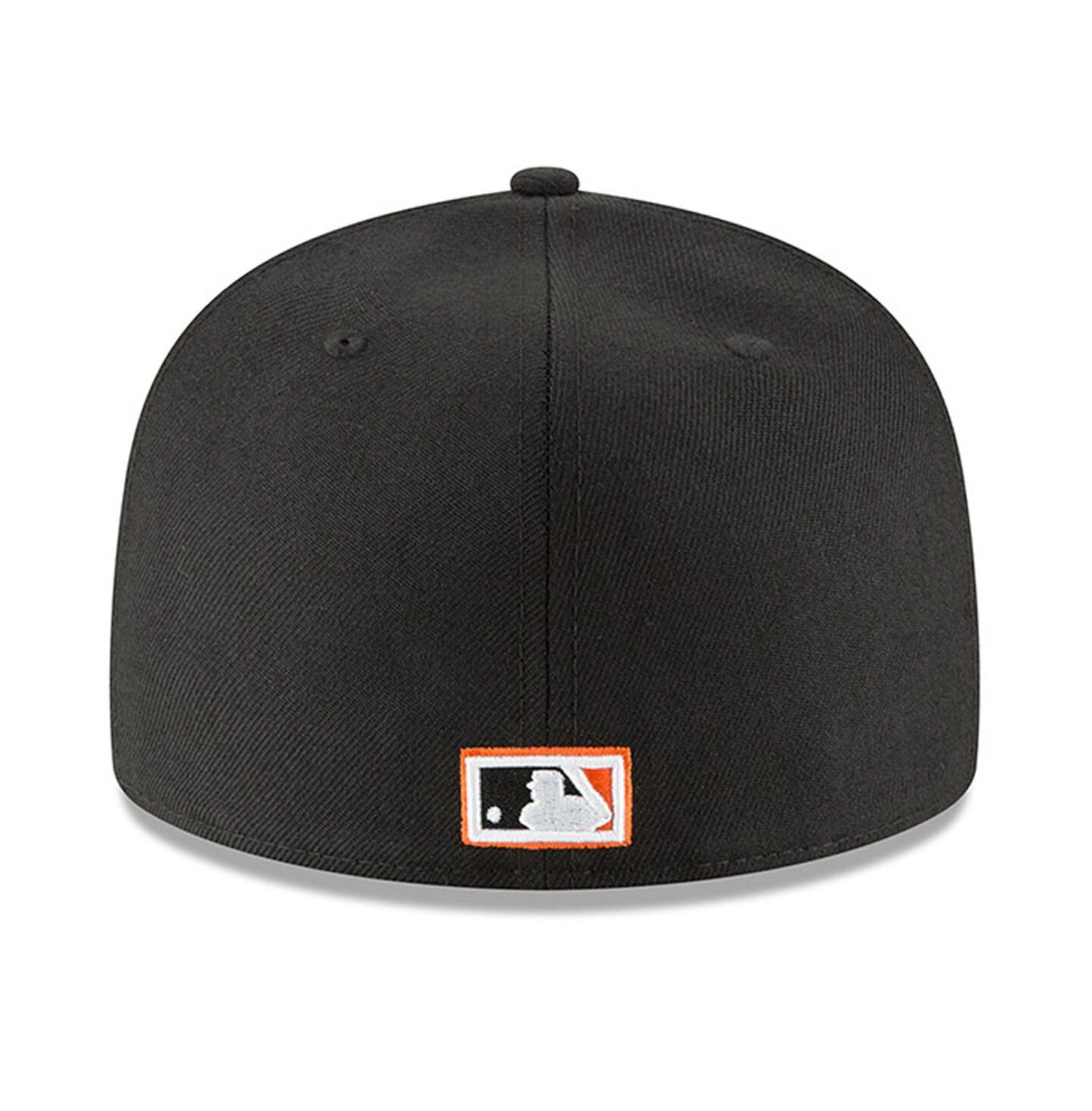 Мужская кепка New Era Black Baltimore Orioles Cooperstown Collection Wool 59FIFTY Fitted Hat — фото 2