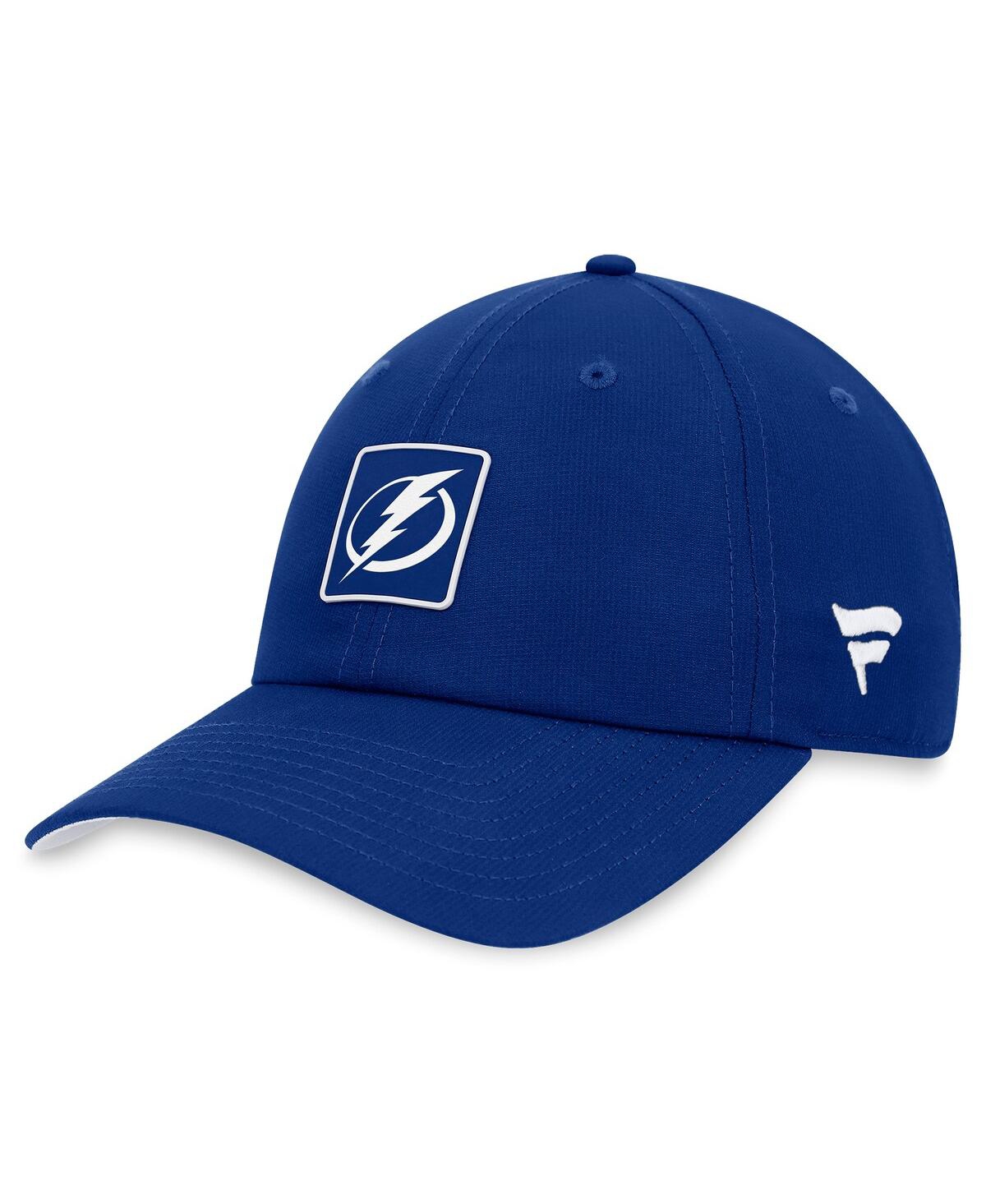 Shop Fanatics Men's  Blue Tampa Bay Lightning Authentic Pro Rink Adjustable Hat