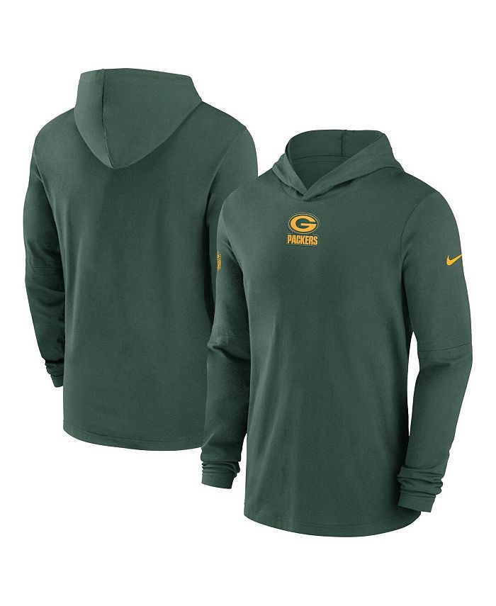 Nike Men's Green Green Bay Packers Sideline Performance Long Sleeve ...