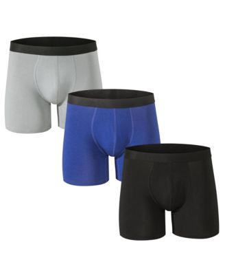 Men's Boxer Briefs 3 Pack Underwear Breathable Comfortable Trunks