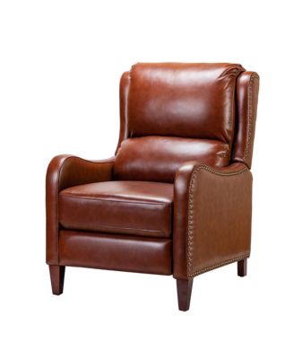 1 piece Leather Pushback Recliner chair