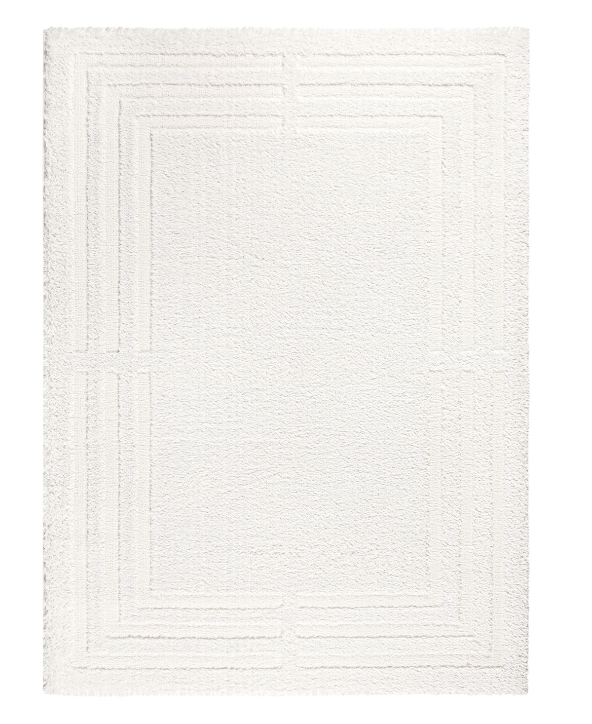 Town & Country Living Everyday Cloud Shag 114 7'10" X 10'2" Area Rug In Ivory