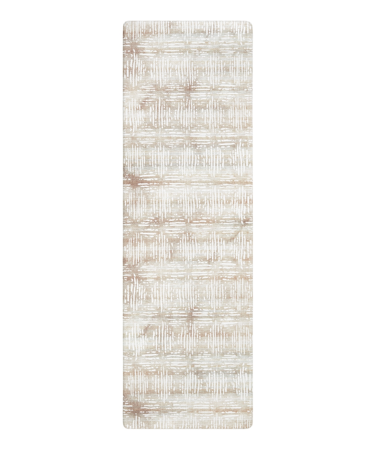 Town & Country Living Basics Comfort Plus Kitchen Mat 25519 1'6" X 4'7" Runner Area Rug In Beige