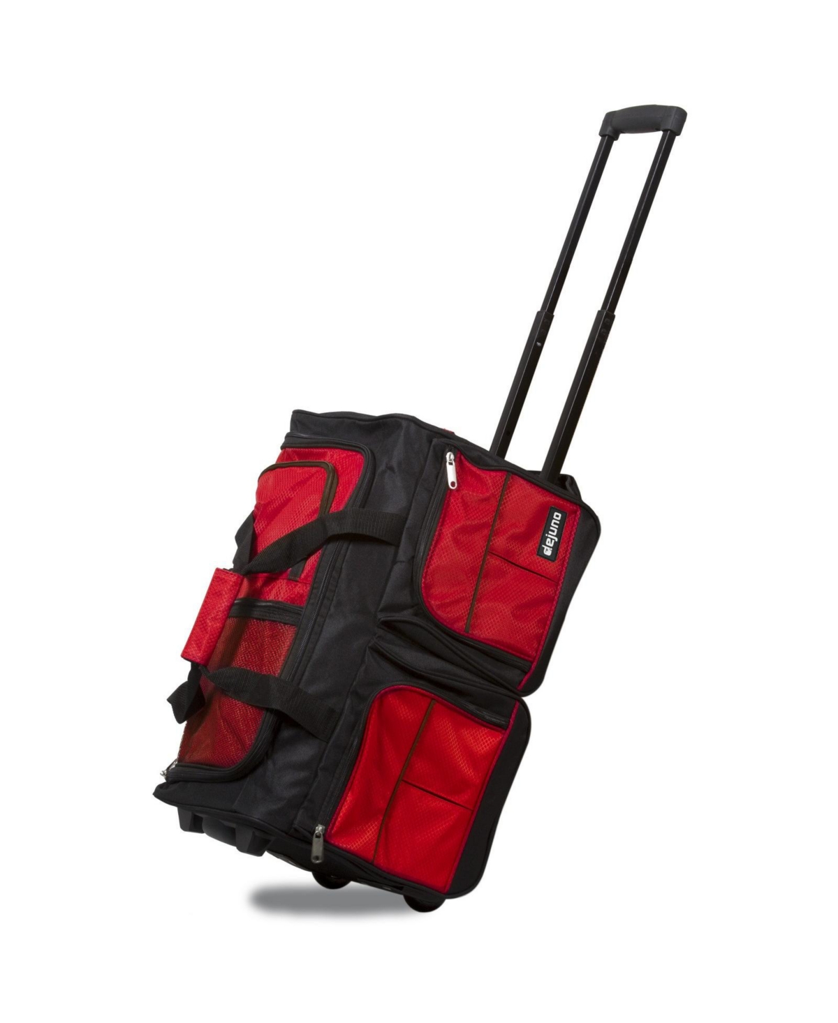 Dejuno Expedition Pro 20-Inch Carry-On Rolling Duffle Bag - Red