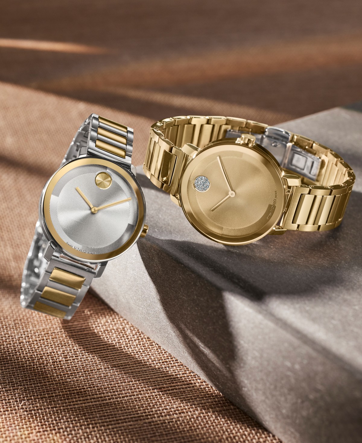 Женские часы Movado Bold Evolution 2.0 двухцветные стальные, 34мм — фото 5