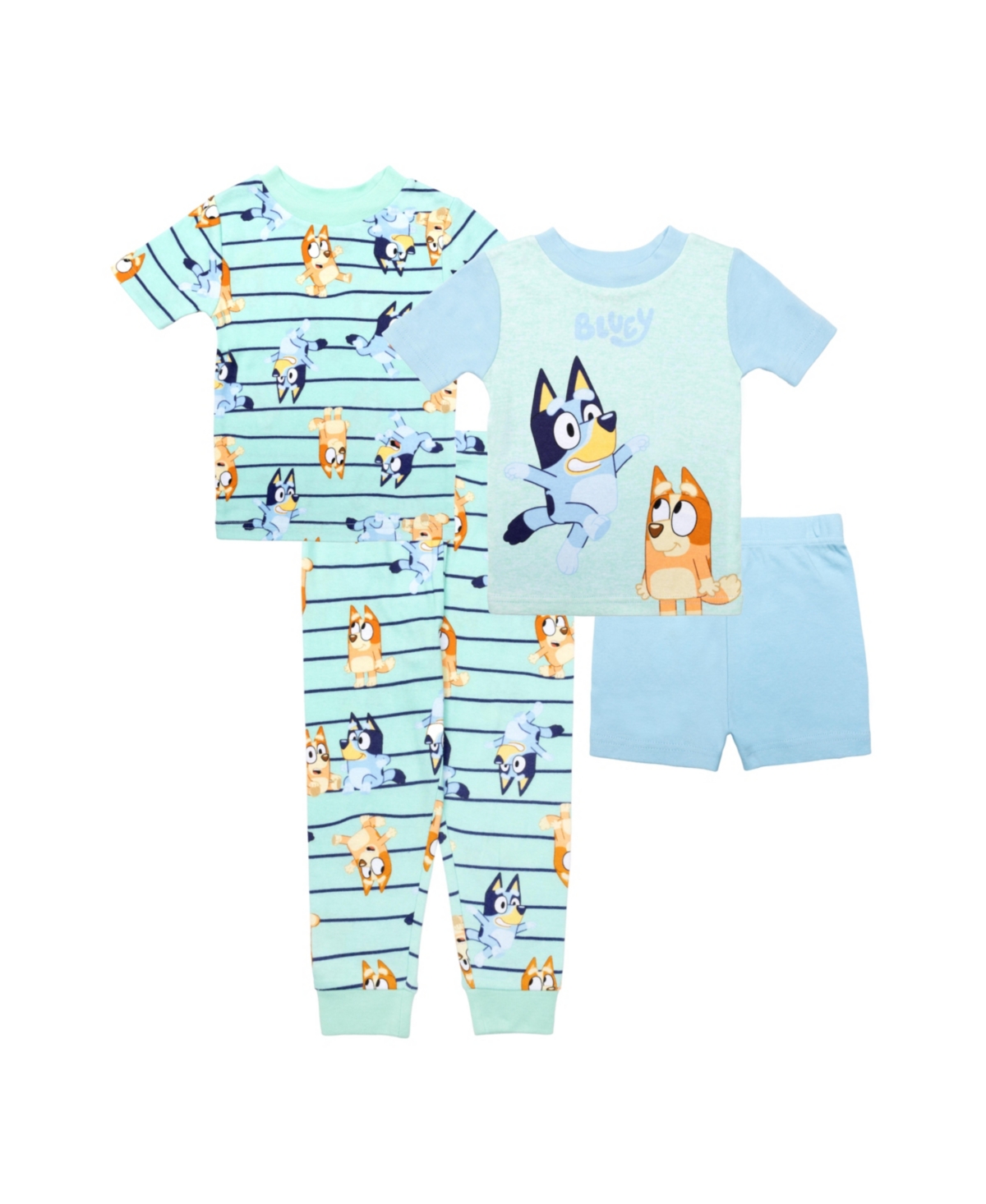 Shop Bluey Toddler Boys Top And Pajama, 4 Piece Set In Assorted