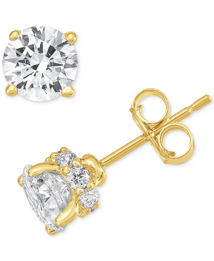 Macy's 1 cheap carat diamond studs
