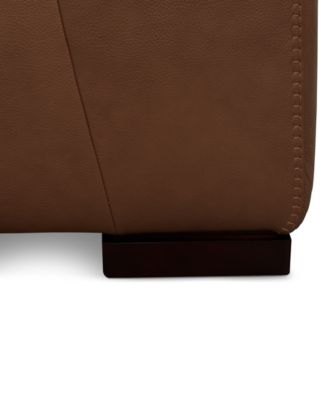 Rinan 46" Leather Power Recliner, Created for Macy's