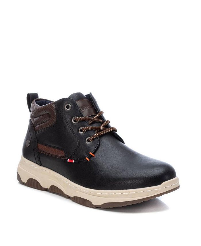xti black ankle boots