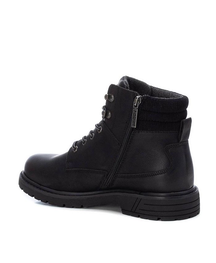 xti black ankle boots