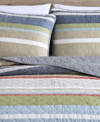 Ladder Stripe 3-Pc. Quilt Set, King