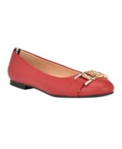 Macys top red flats