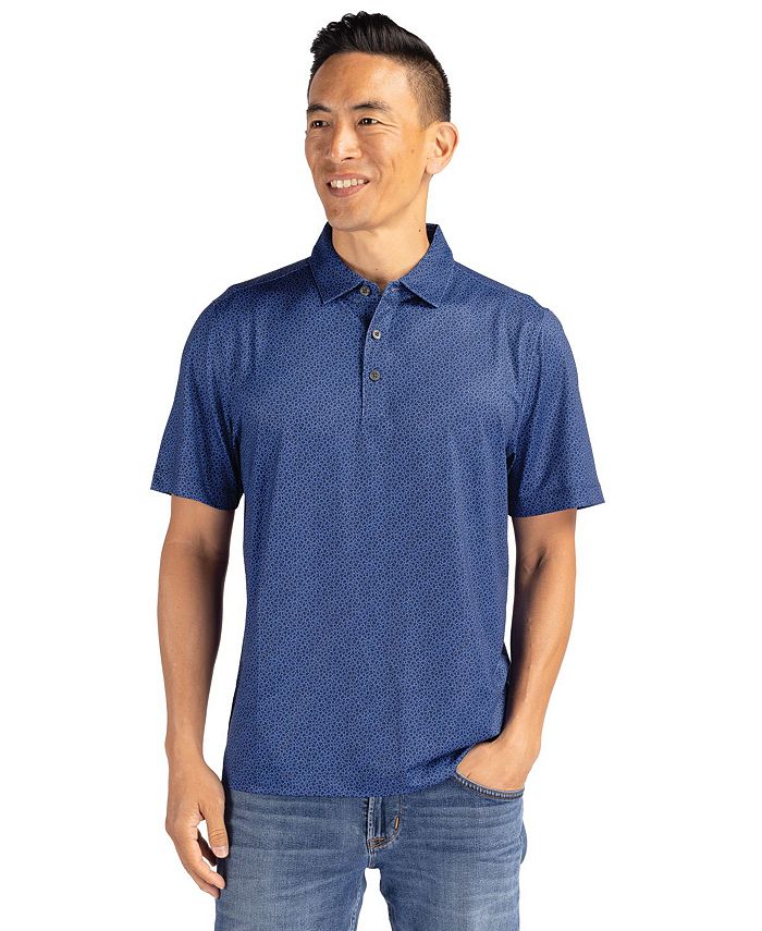 Cutter & Buck Pike Eco Pebble Print Stretch Recycled Men's Polo Shirt ...