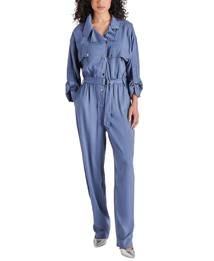 Steve Madden Women's Smooth Twill Audrie Jumpsuit - Macy's
