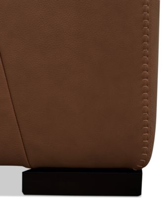 Rinan 158" 6-Pc. Leather Sectional with 3 Power Recliners, Created for Macy's