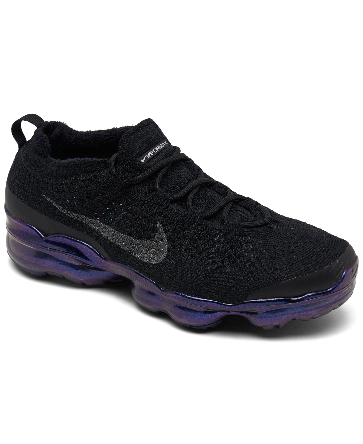 Nike Women's Air Vapormax 2023 Flyknit Next Nature Running Sneakers From Finish Line In Black,multi-color,metallic