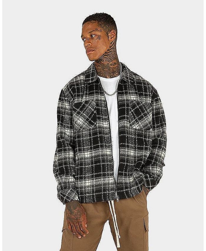 Zip up store flannel jacket