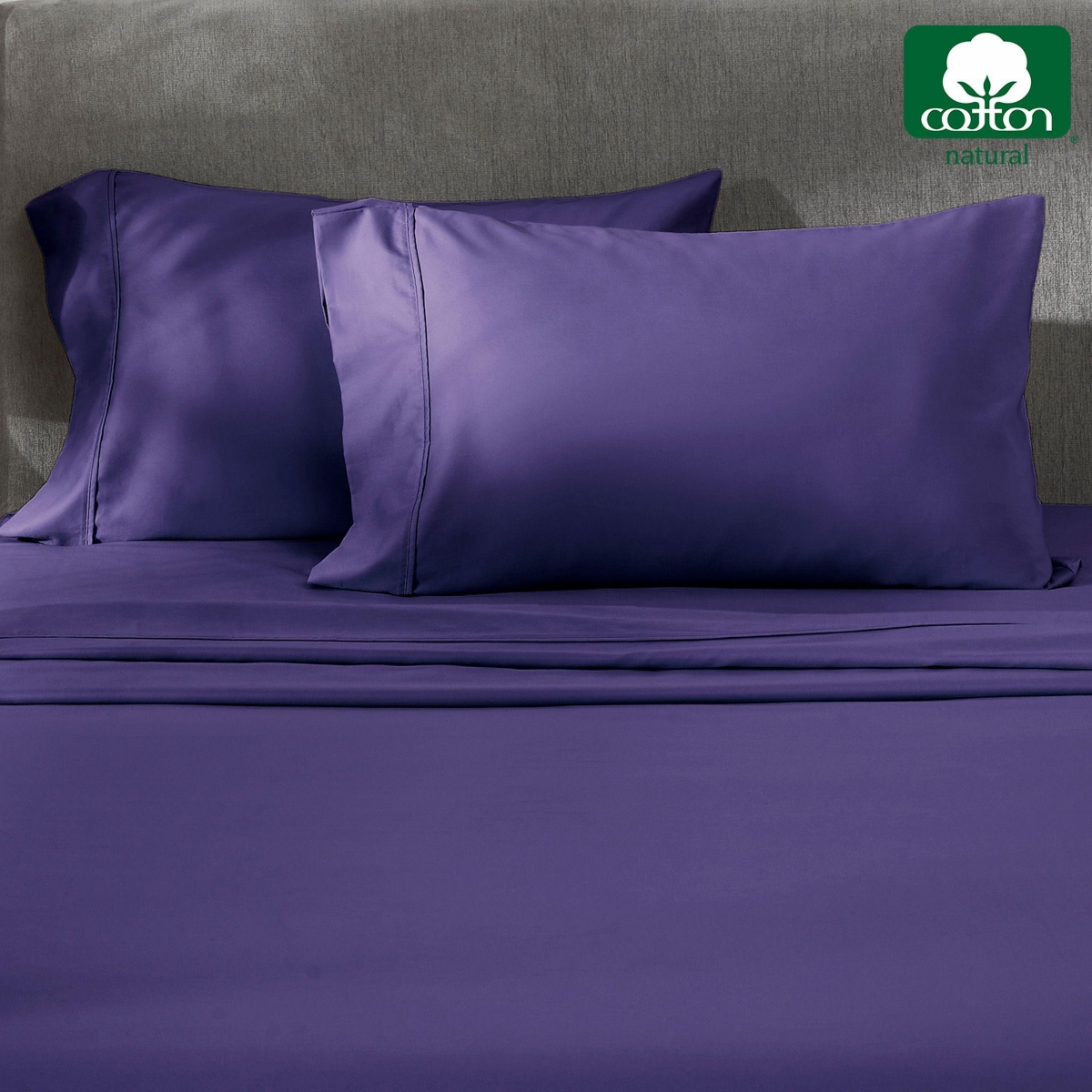 California Design Den Set - 400 Thread Count, 100% Cotton Sateen, Set of 2 Pillow Covers, Breathable, Cooling, Soft for Quality Sleep by