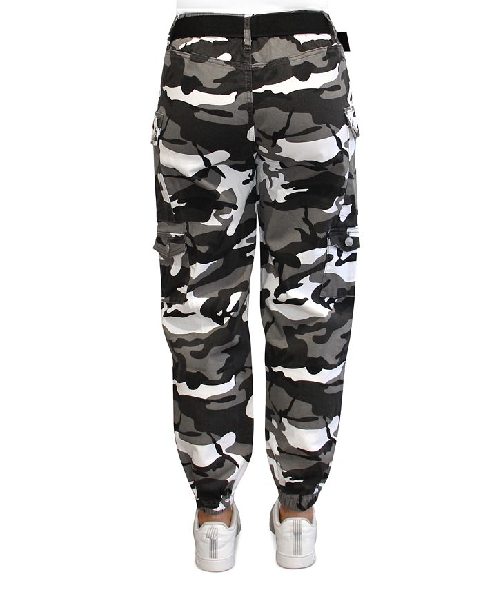 Almost Famous Juniors' Baggy Belted Cargo Pants - Macy's