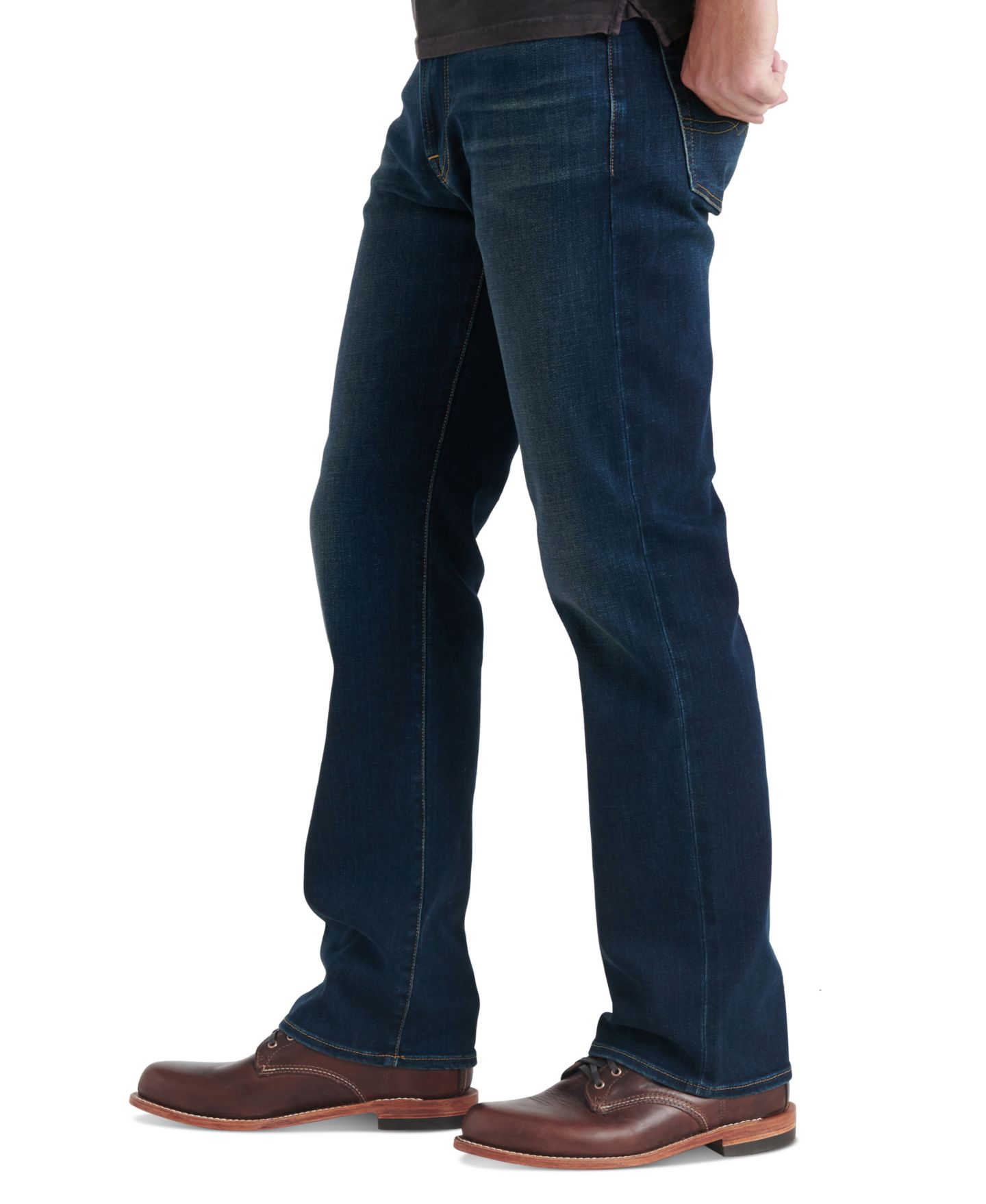 Мужские джинсы Lucky Brand 181 Relaxed Straight Fit Coolmax® Stretch, цвет: Balsam — фото 2