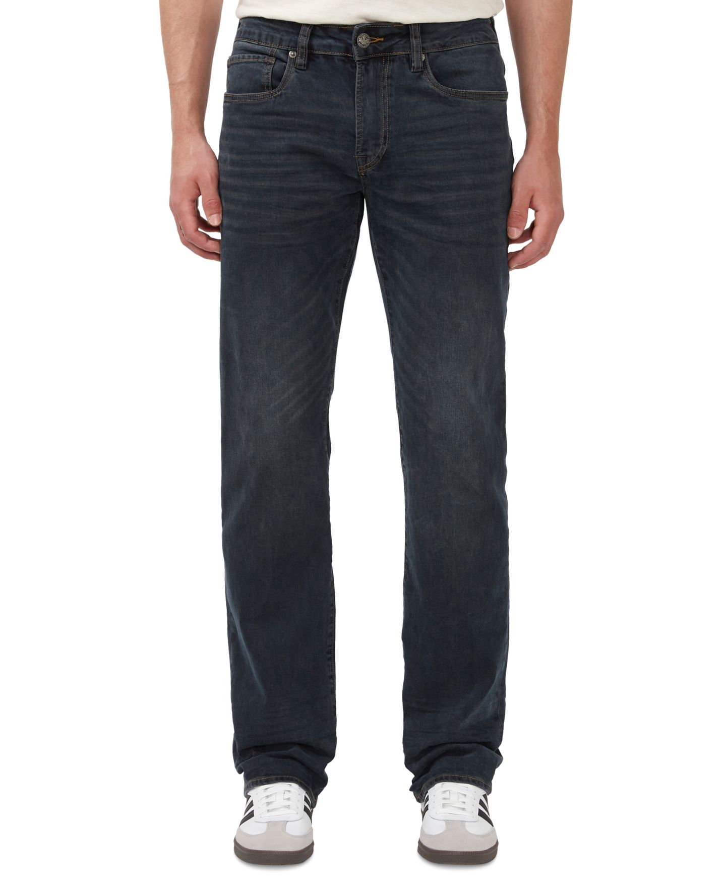 Мужские джинсы Buffalo David Bitton Relaxed Straight Driven, цвет: Тёмный индиго — фото 3