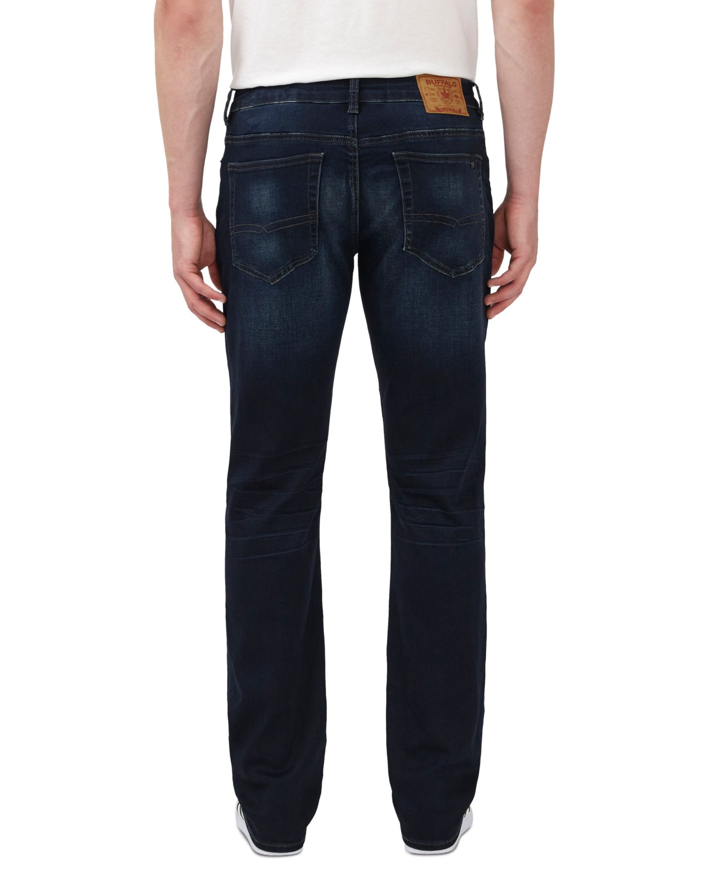Мужские джинсы Buffalo David Bitton Six-X Straight-Fit, цвет: Тёмный индиго — фото 5