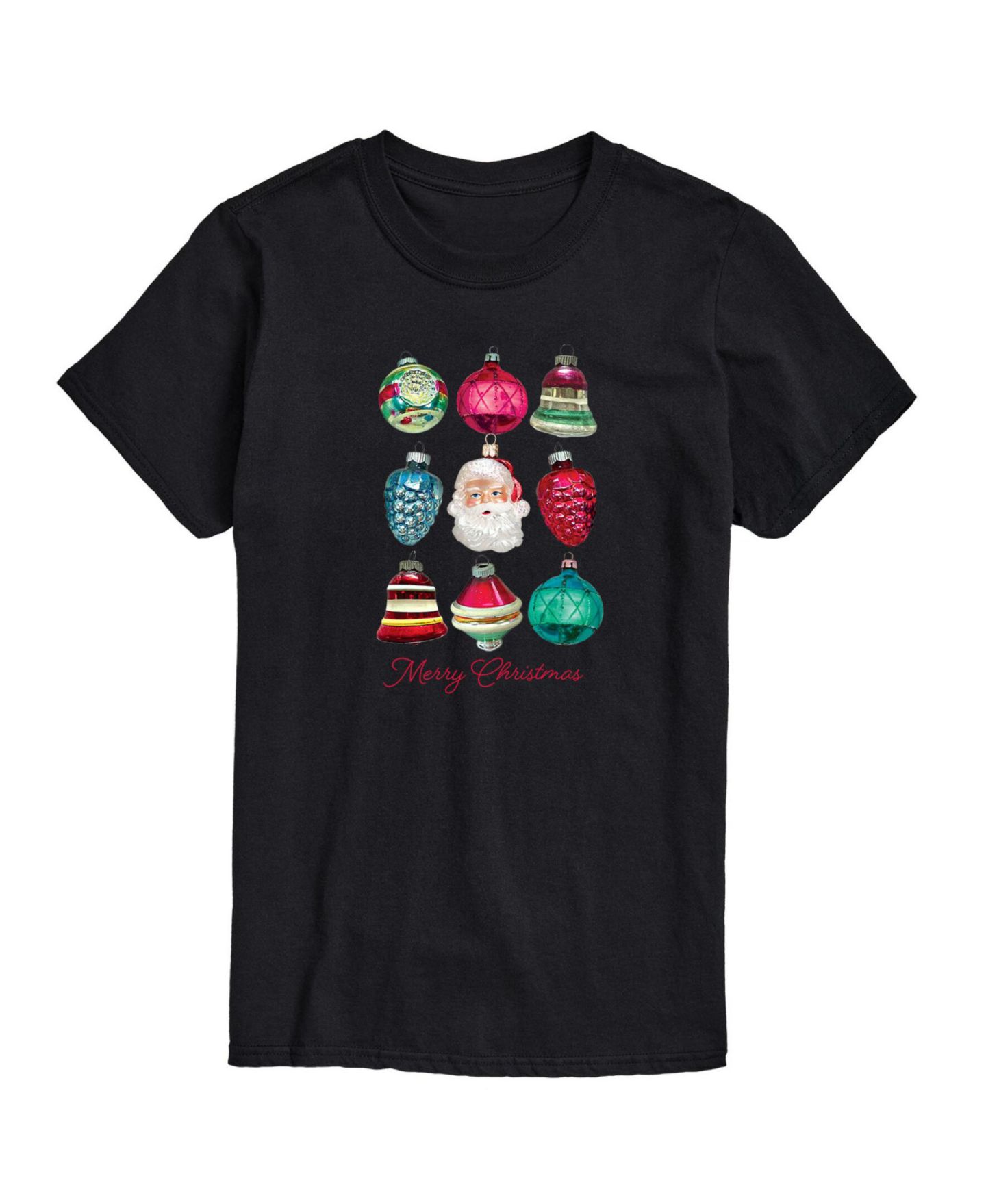 Мужская футболка AIRWAVES Christmas Ornaments Short Sleeve, цвет: Чёрный — фото 1