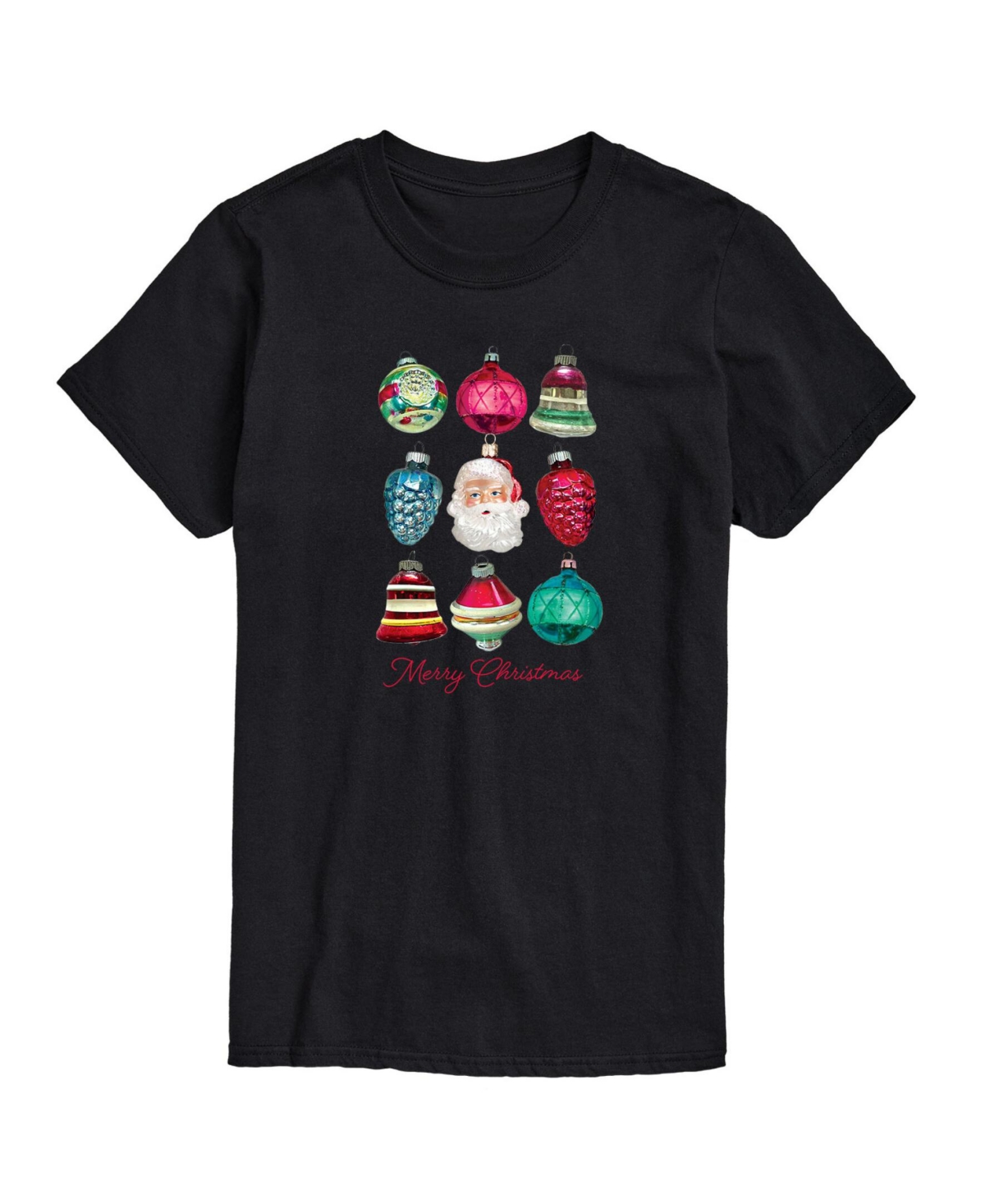 Airwaves Men's Christmas Ornaments Short Sleeve T-shirt In Black