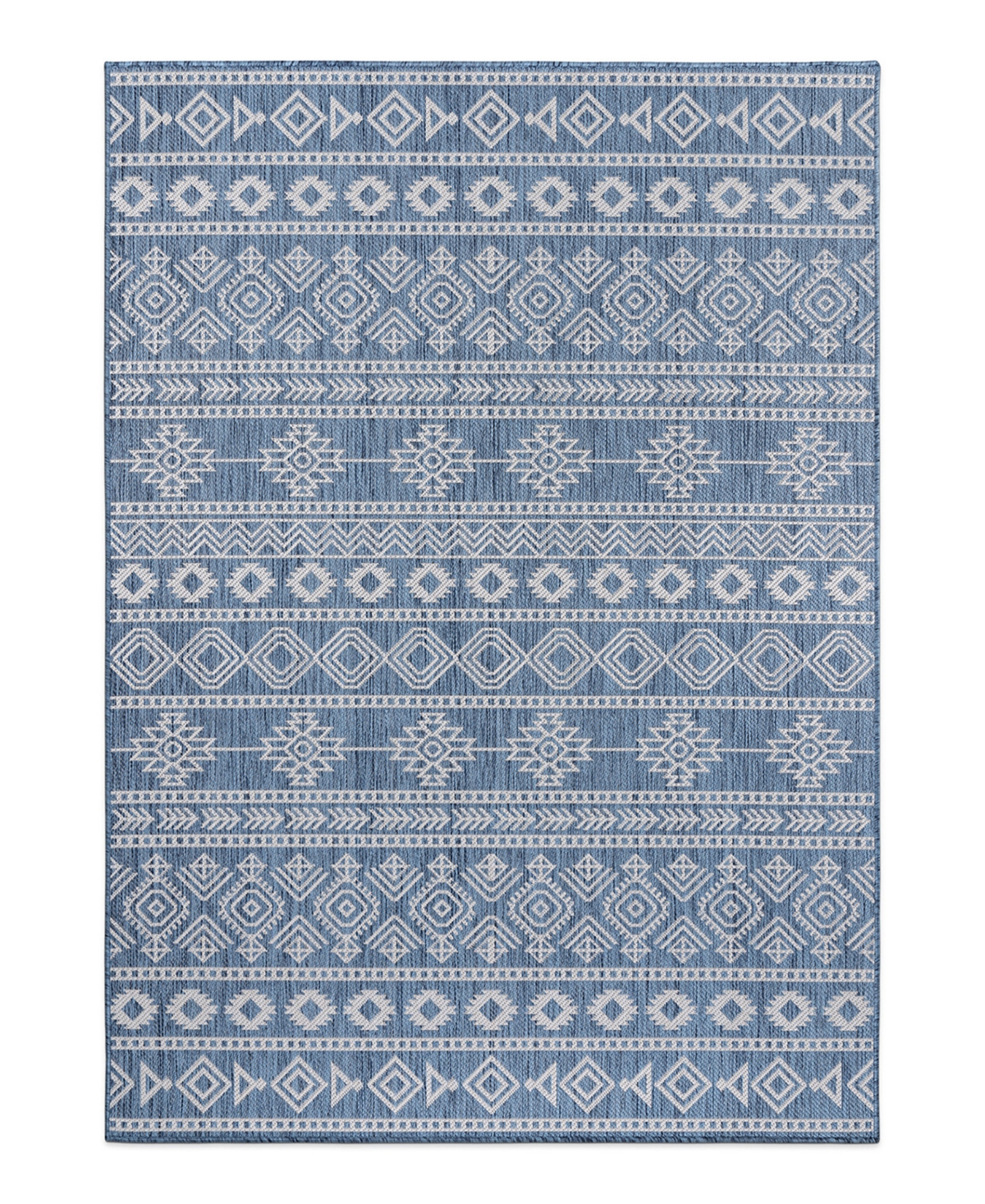 Main Street Rugs Bays Outdoor 123 5' X 7' Area Rug In Blue
